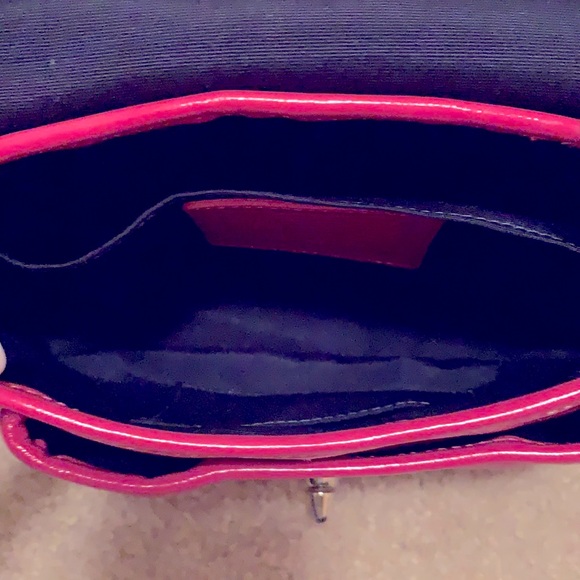 Coach Pink Patent Leather Turn Lock Penny Flap Bag - Picture 2 of 10